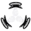 CutiePlusU Adult Size Pacifier Large Shield 3 Pack - Black
