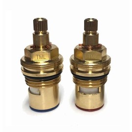 Tap Cartridge Pair Compatible with Howdens Lamona Rienza Orta Velino Kitchen 20 Spline Valve