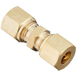 Flobal Ring Joint for Copper Tubing Double Ended Straight RUW-08 1/4x8mm