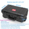 Regetek Waterproof Rolling Hard Case with Customized Foam & Wheels,