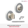 Decoranddecor Round Turn and Release Set for Bathroom Lock 54mm