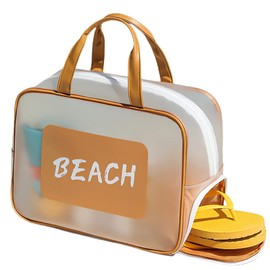 MARBEINE Pool Bag, Adult Beach Bag, Large Capacity, Wet and Dry Separation, Translucent Waterproof Vinyl Back, Girls Swim Bag, Boys Beach Bag, Kids Kids Pool Bag, Handbag, Swimming, Spa, Travel,