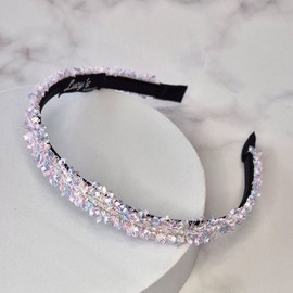 Burnaby pastel tweed slim hair band / 버나비 파스텔 트위드 슬림 헤어밴드