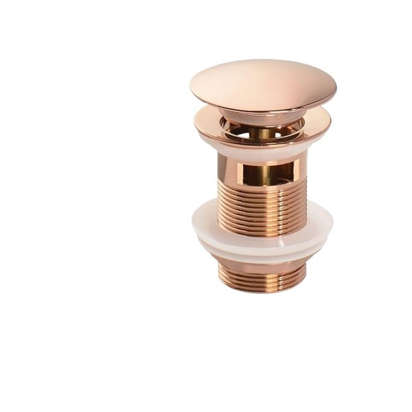 Sink with Drain Fitting, Push-Down Pop-up Stopper Drain for Bathroom