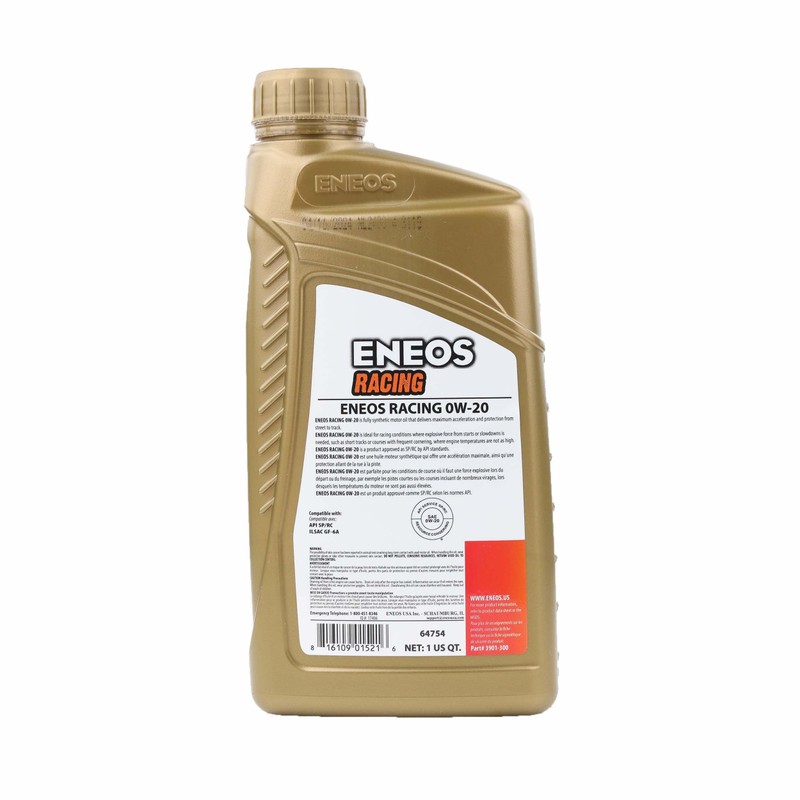 ENEOS Racing STREET 0W-20 Motor Oil (1-Quart, Single Pack)
