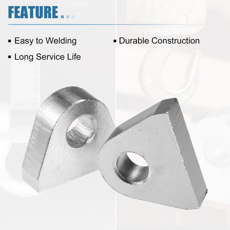 uxcell 2 Pcs Welded on Shackles Clevis Mount 1" Thickness