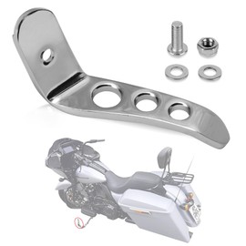 Motorcycle Kickstand Extension Compatible with Harley Touring 1991-2021, Road King, Street Glide, Electra Glide, FLHT, FLHR, FLHX, FLTR (Chrome)
