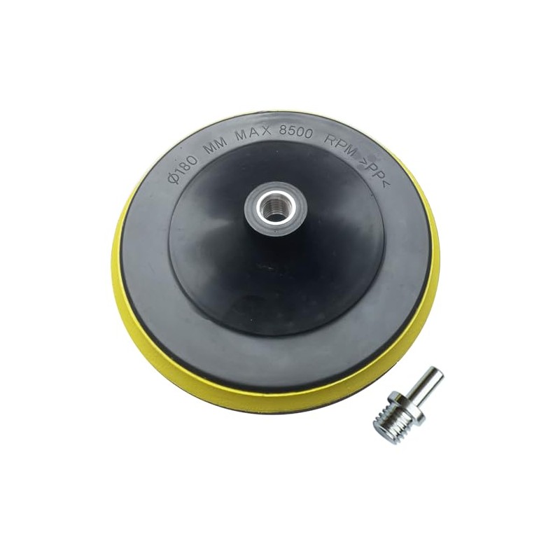 Waies 7 Inch Backer Pad with Thread Drill Adapter Arbor