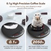 Mini Coffee Scale with Timer - Digital Espresso Scale 2kg/0.1g