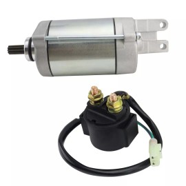 superstarterstore Replacement for Honda Pioneer 700 SXS700M 2014-2019 UTV Starter Motor with Relay