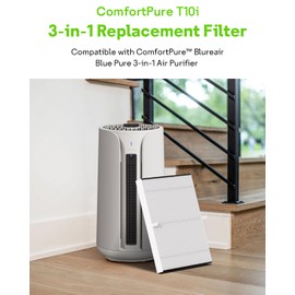 Mbetter 2 Pack T10i Replacement Filter Compatible with Blueair 3-in-1 ComfortPure Air Puri-fier, True HEPA Filter, High-Efficient Activated Carbon Filter