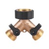 3/4 Y Shape Thread 2 Way Brass Garden Hose Connection