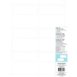 Gartner Studios Platinum White Silver Border Place Cards, 48 Count  FREE Ship