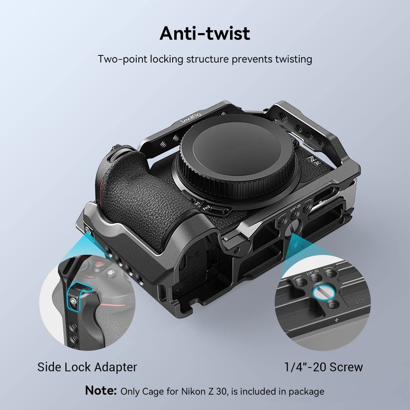 SMALLRIG Z 30 Camera Cage for Nikon Z 30, Aluminum