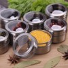 Sanvcomy 12 Powerful Magnetic Spice Tins- Stainless Steel Spice Storage