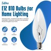 SATONA 60W 120V E12 Base B10 CTC Incandescent Light Bulbs,