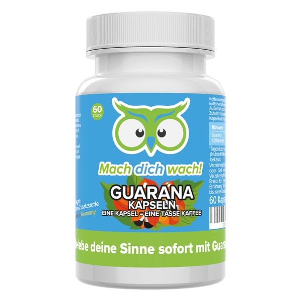 Guarana Capsules – Mach Dich Wach® – Quality from Germany. No additives.