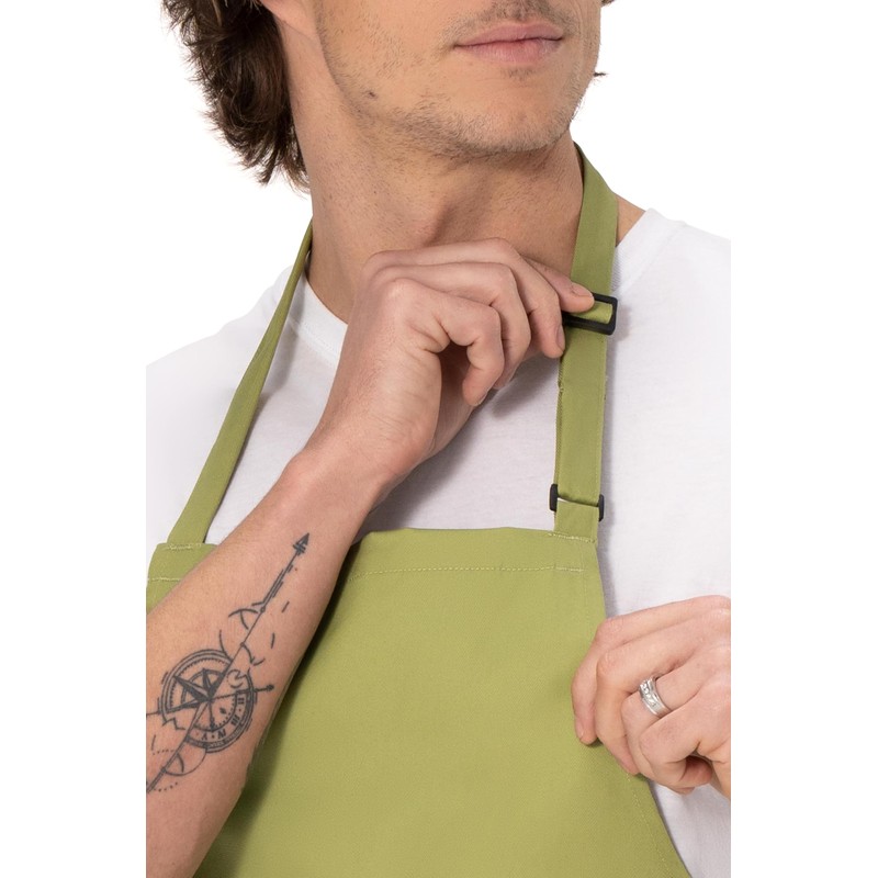 Chef Works Colour by B190 Adjustable Bib Apron, Lime