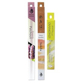 SHOYEIDO Patchouli Lover's Incense Assortment - Patchouli, Moss Garden, & Diamond, One Bundle Each