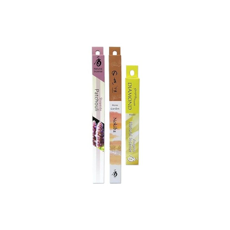 SHOYEIDO Patchouli Lover's Incense Assortment - Patchouli, Moss Garden, &