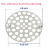 Artiwell 4’’ Shower Strainer Drain Trim Set, Solid Brass Screw-in