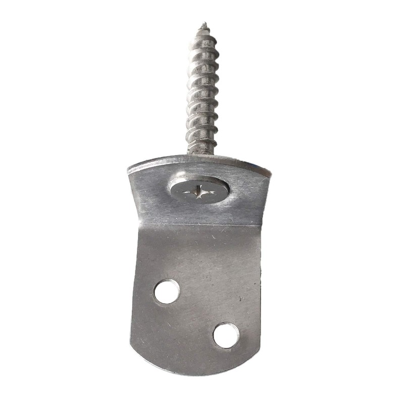 Braided Fence Holder L-Shaped Pack of 20 (Stainless Steel)