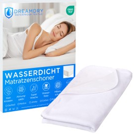 Dreamdry Mattress Protector 160 x 200 cm (Pack of 2) - Washable Incontinence Pad Mattress Protector 140 x 200 cm Waterproof Mattress Topper Mattress Cover Moisture Protection