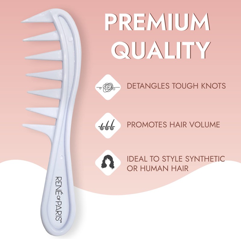 Rene Of Paris Wide Tooth Detangling Wig Lift Comb