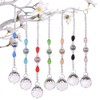 12 Pcs Crystal Ball Prism Suncatcher Rainbow Pendants Maker, 20mm