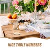 STOBAZA Set of 10 Wedding Table Numbers, Wooden Shape Table