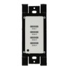 Leviton Low Voltage Pushbutton Station, 4 Button-On/Off, 1 Gang, LVS-4W,