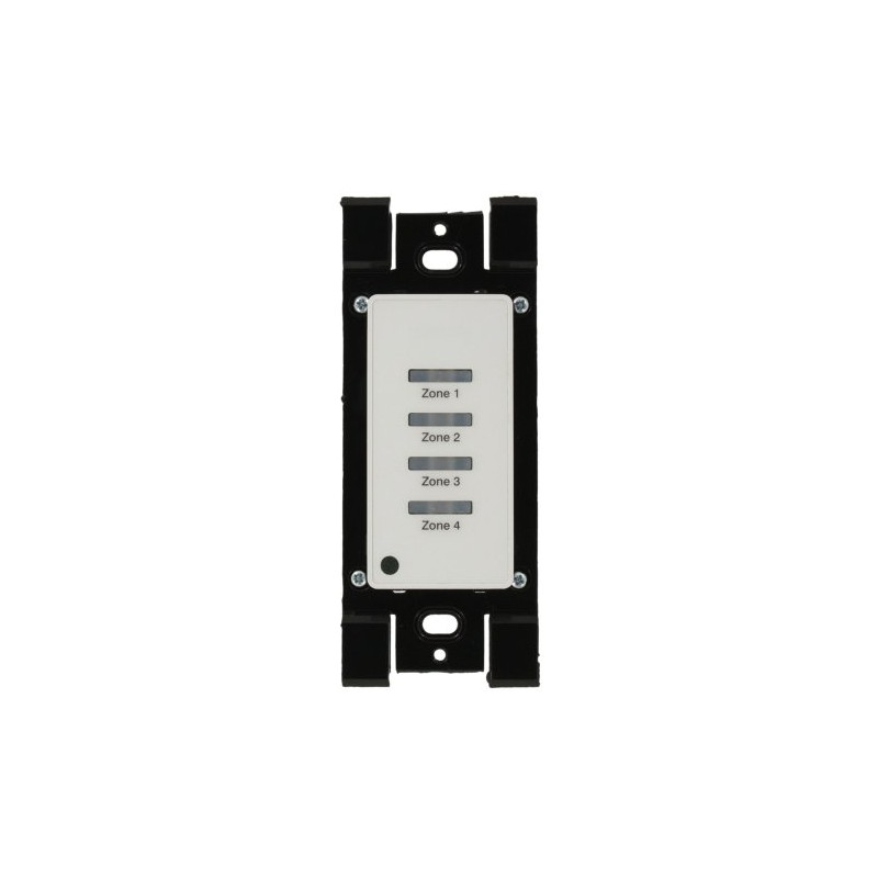 Leviton Low Voltage Pushbutton Station, 4 Button-On/Off, 1 Gang, LVS-4W,
