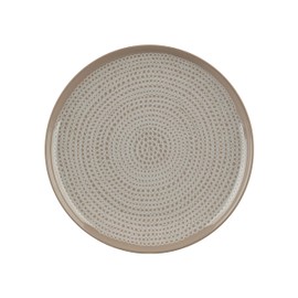 MARIMEKKO Oiva Siirtolapuutarha Dinner Plate — Refine Your Kitchen Décor with Our Iconic Beige & White Stoneware — Stylish White Porcelain Dinner Plates to Elevate Your Dining Experience (10 in)