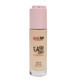 PINK UP Easy Cover Liquid Makeup| Foundation Make Up| Tinted Moizturizer for face| Liquid Make Up| Medium coverage| Water base| Alcohol free| Model PKEC100