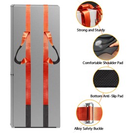 Moving Shoulder Straps, One-Person Shoulder Lifting and Moving Straps Adjustbale with Handle Lifting Straps for Harness Moving Furniture & Appliances Heavy Objects