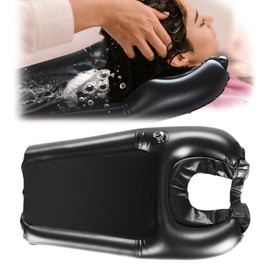 Auptiz Inflatable Hair Wash Basin Portable Shampoo Basin Portable Hair Shampoo Basin Washing Tray for Disabled Children Seniors for Hair Washing Dyeing Cuts