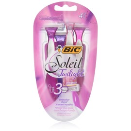 BIC Soleil Twilight Women's 3Blade Disposable Razor, Assorted, 4 Count