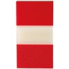 Filing Index Tabs Q-CONNECT PP 25,4x43,7mm 50 Sheets Red/Paper and