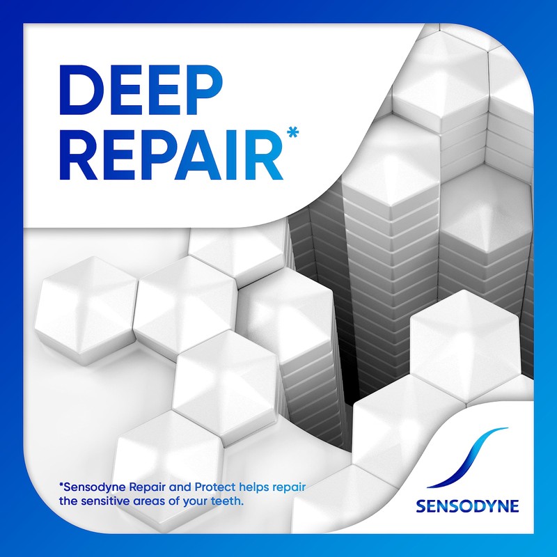 Sensodyne Repair and Protect Whitening Toothpaste, Toothpaste for Sensitive Teeth