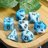 CiaraQ DND Polyhedral Dice Set with a Black Dice Bag