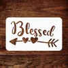 Blessed Stencil, 13.97 x 7.62 cm (S) - Religious Christian
