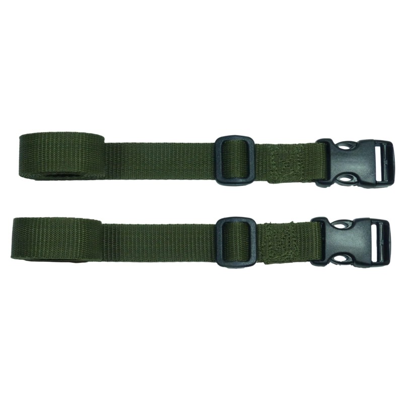 Webbing Strap with Quick Release Buckle, Pack of 2 (Olive