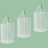 3 Pcs Hanging Laundry Hamper, Collapsible Mesh Laundry Baskets Foldable