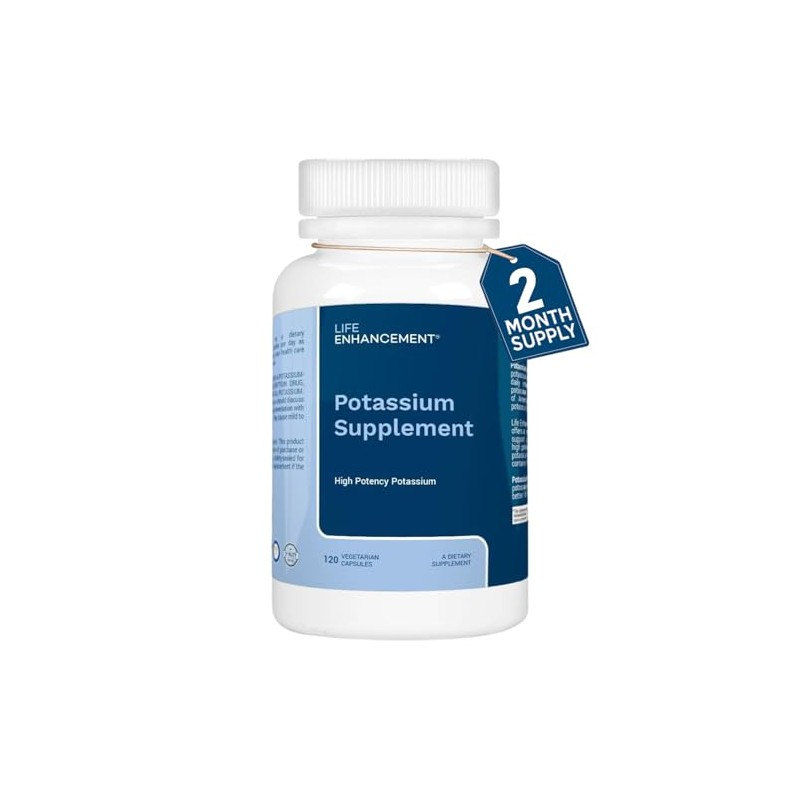 Life Enhancement High Potency 1020 mg Potassium Supplement for Muscle,