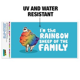 GRAPHICS & MORE I'm The Rainbow Sheep of The Family Gay Pride Automotive Car Window Locker Bumper Sticker