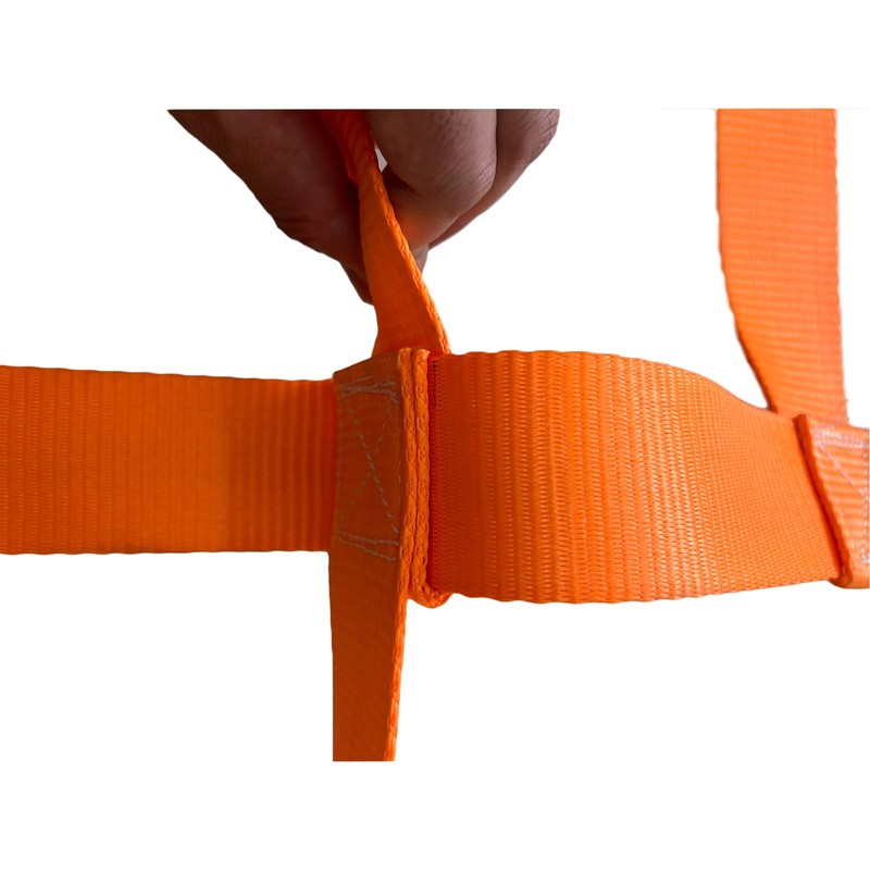 Safety Lifting Net Straps 2*2m 15cm Square Flat Nylon Sling