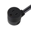 Right Angled On/Off Switch Extension Cord, Angled 3-Prong 3 Outlet