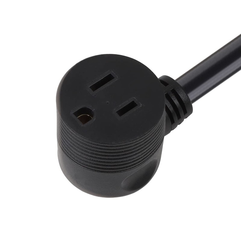Right Angled On/Off Switch Extension Cord, Angled 3-Prong 3 Outlet
