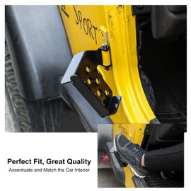 Foot Pegs Door Hinge Step Kick Panel Foot Pedal Exterior Accessories for Jeep Wrangler TJ 1997-2006