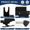 Pack of 4 Wall Mount Angle Grinder Holder with Screws,